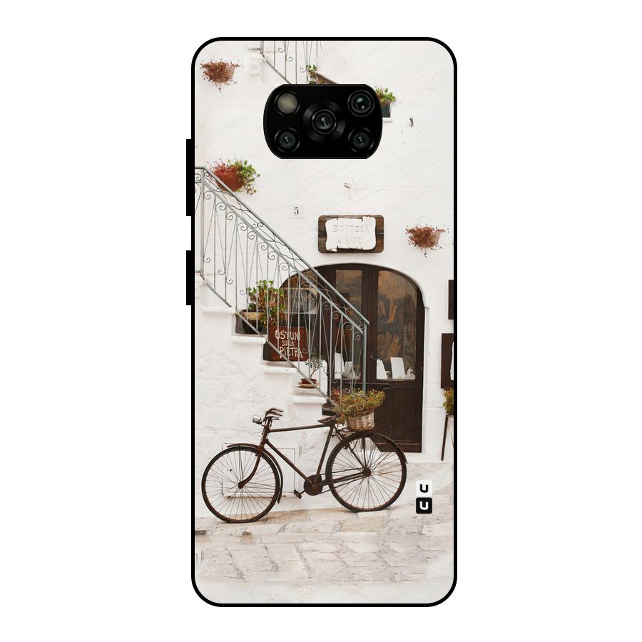 Bicycle Wall Metal Back Case for Poco X3