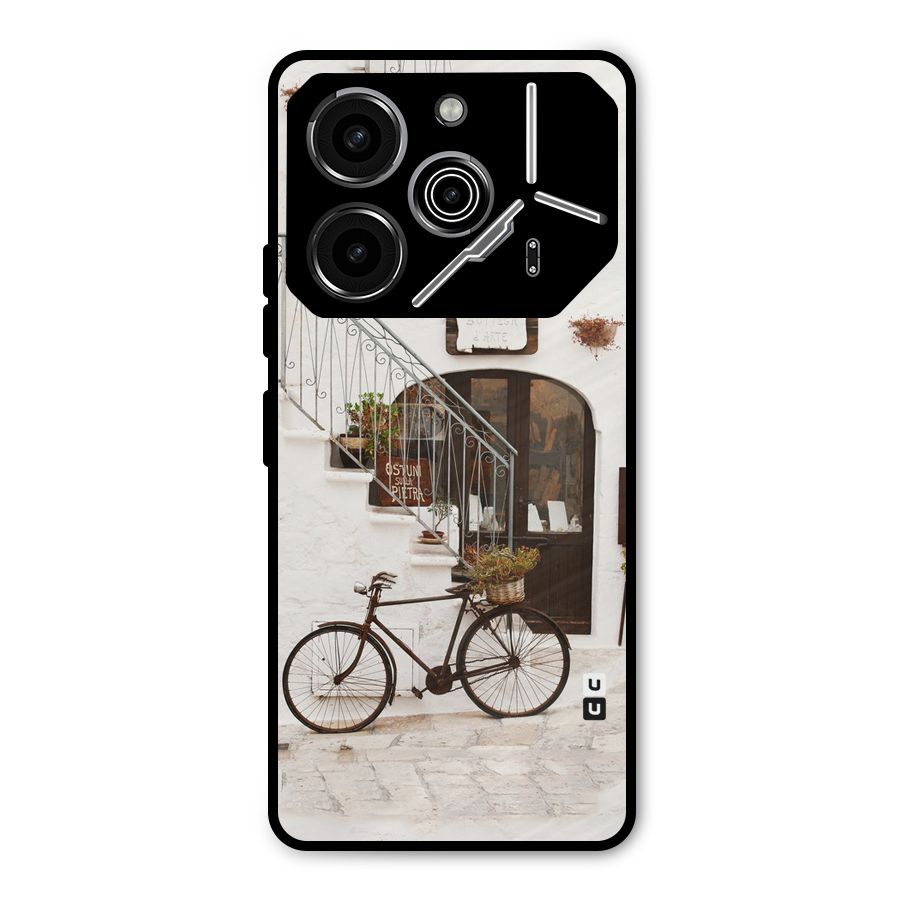 Bicycle Wall Metal Back Case for Tecno Pova 6 Pro