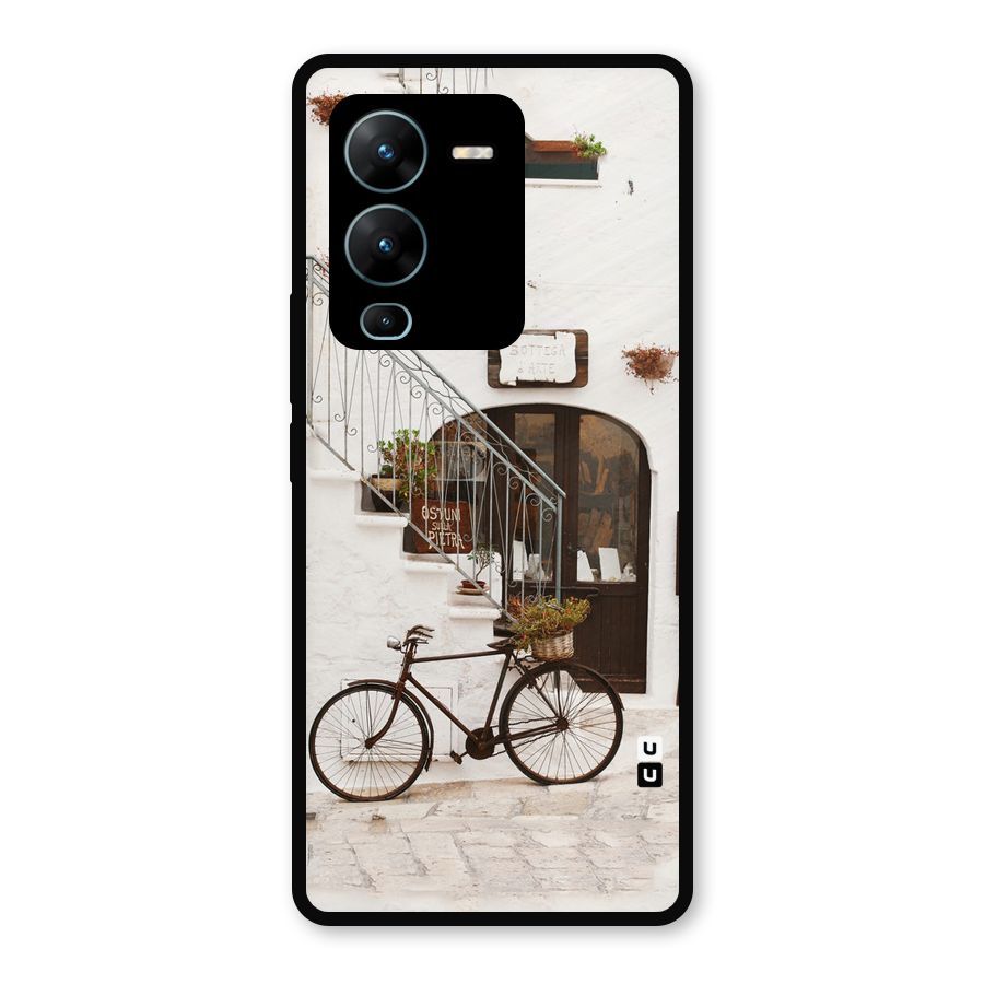 Bicycle Wall Metal Back Case for Vivo V25 Pro