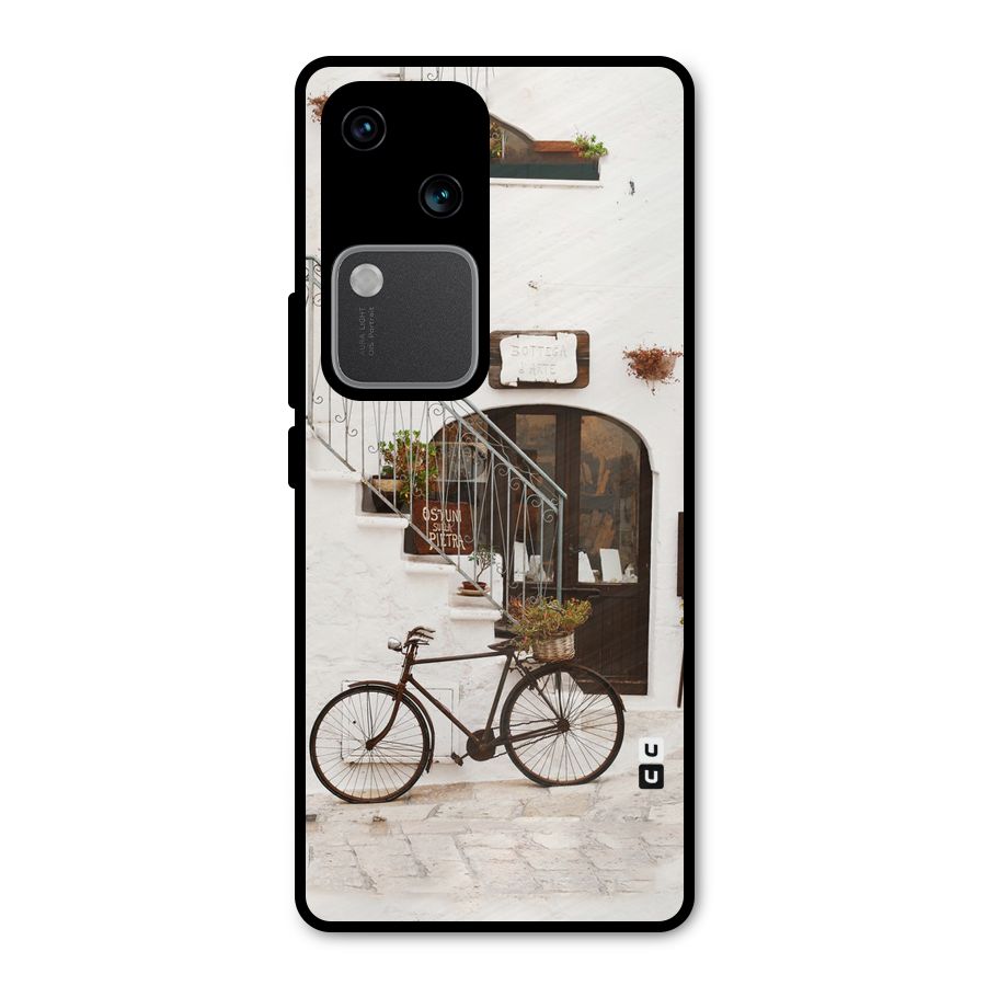 Bicycle Wall Metal Back Case for Vivo V30 Pro