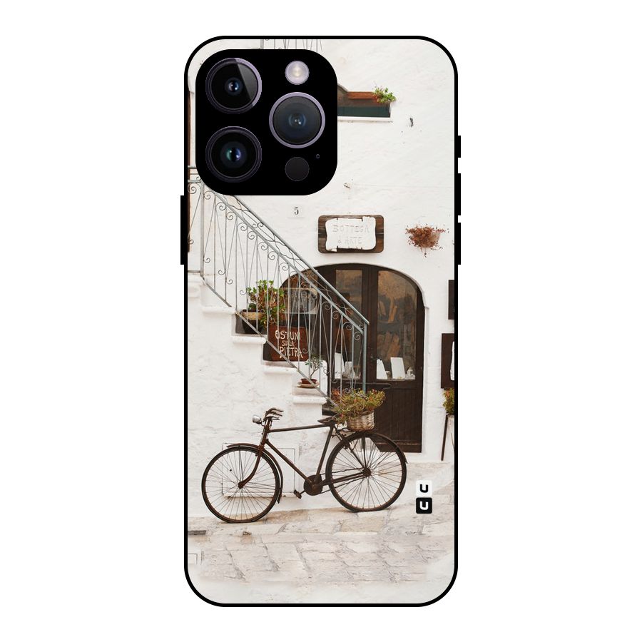 Bicycle Wall Metal Back Case for iPhone 14 Pro Max