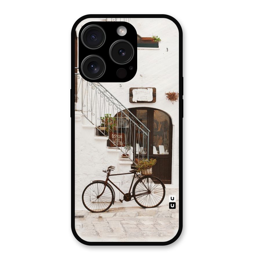 Bicycle Wall Metal Back Case for iPhone 15 Pro