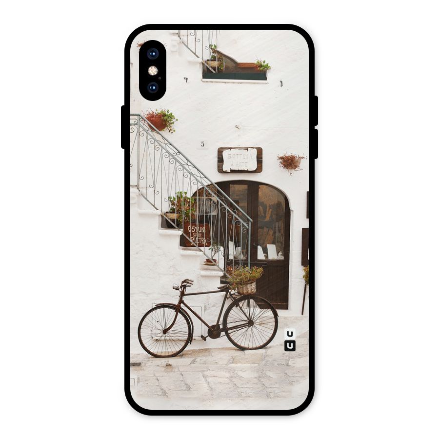 Bicycle Wall Metal Back Case for iPhone XS Max