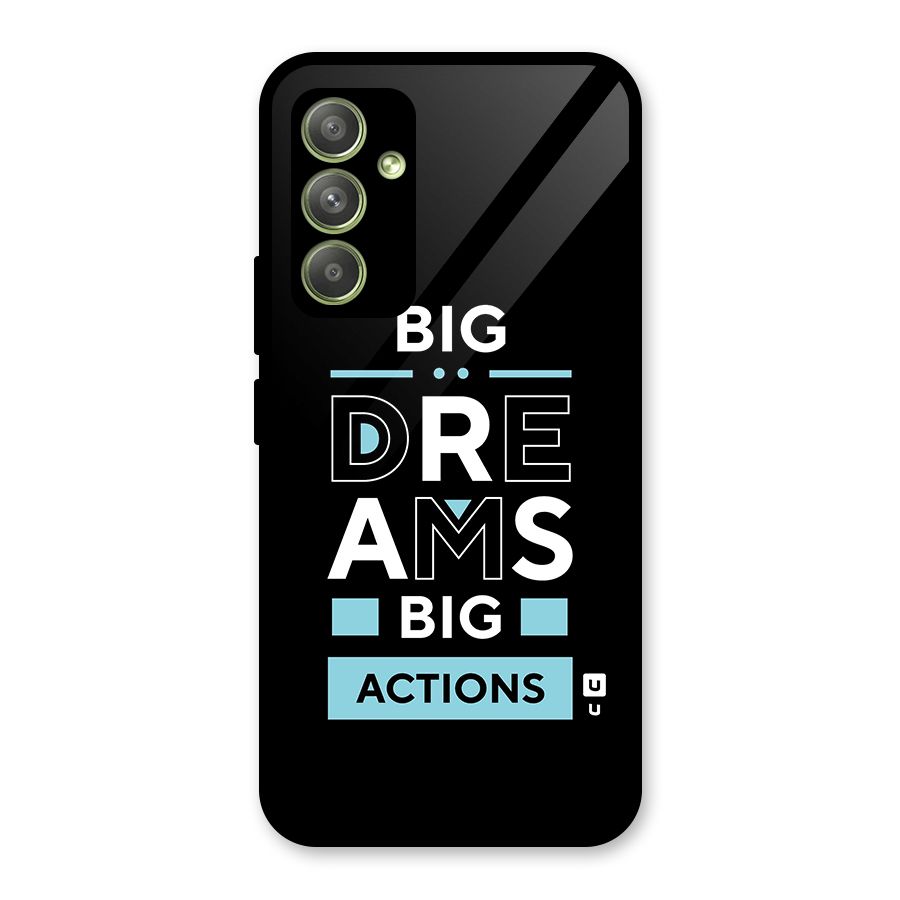 Big Dreams Big Actions Glass Back Case for Galaxy A54