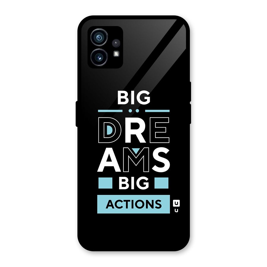Big Dreams Big Actions Glass Back Case for Nothing Phone 1
