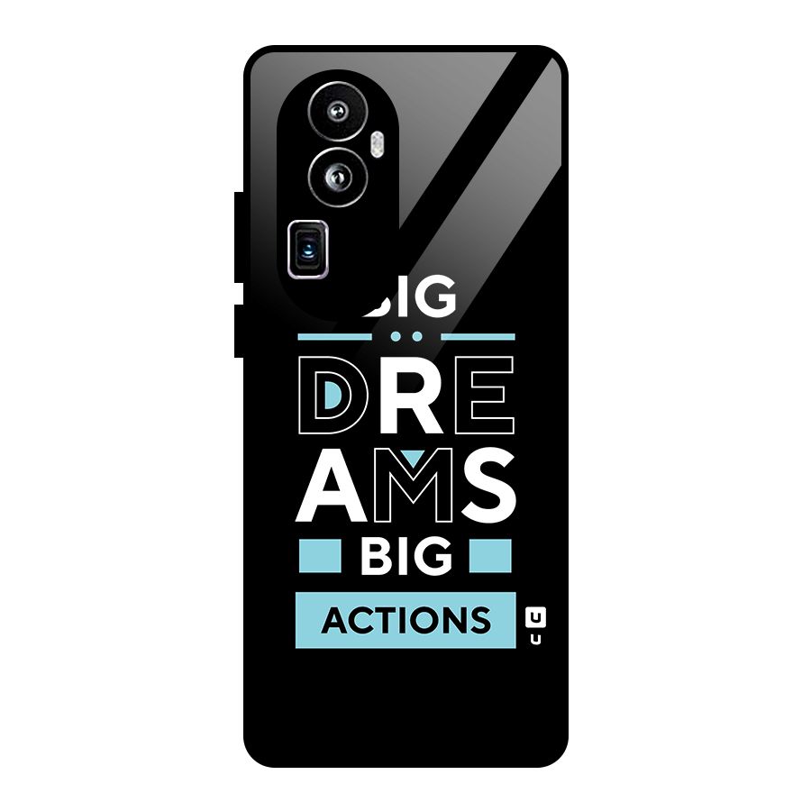 Big Dreams Big Actions Glass Back Case for Oppo Reno10 Pro Plus
