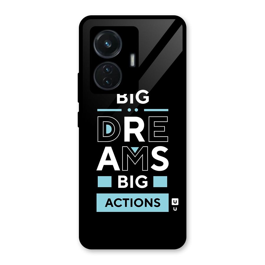Big Dreams Big Actions Glass Back Case for iQOO Z6 44W