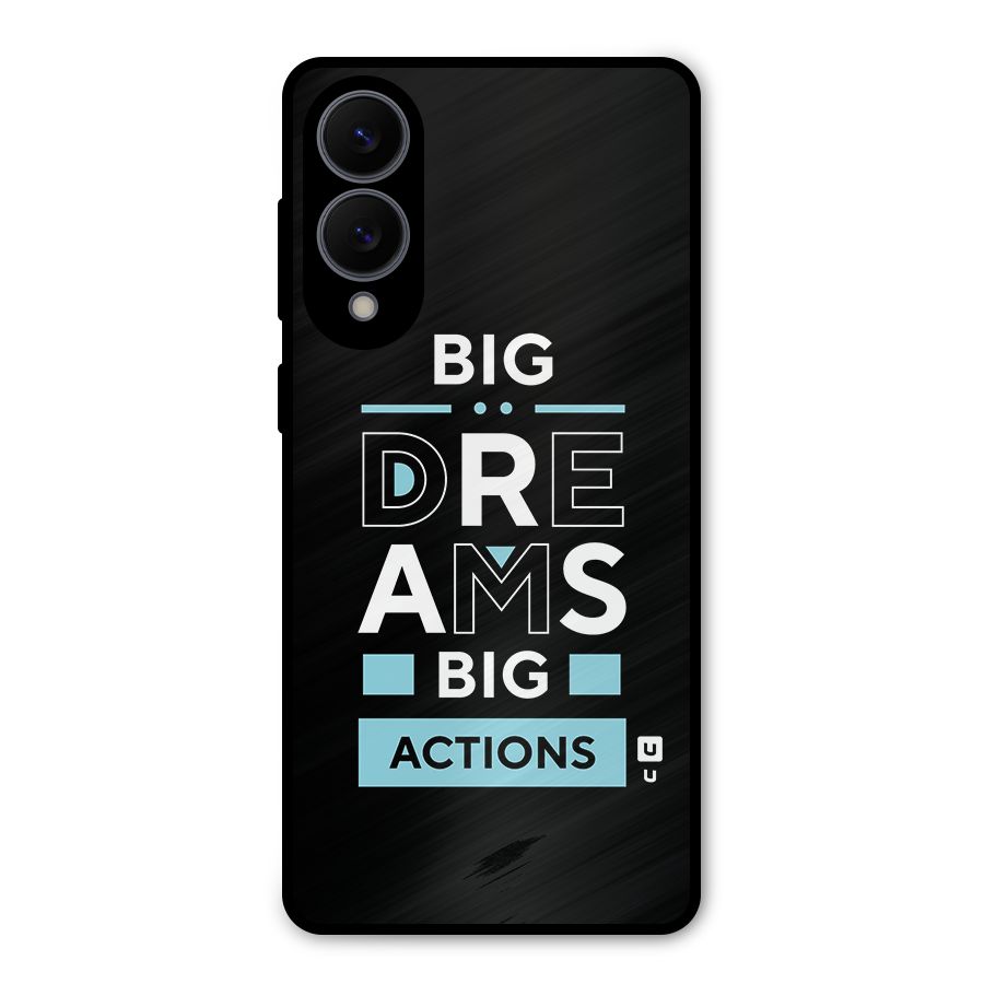 Big Dreams Big Actions Metal Back Case for Galaxy S25 Edge