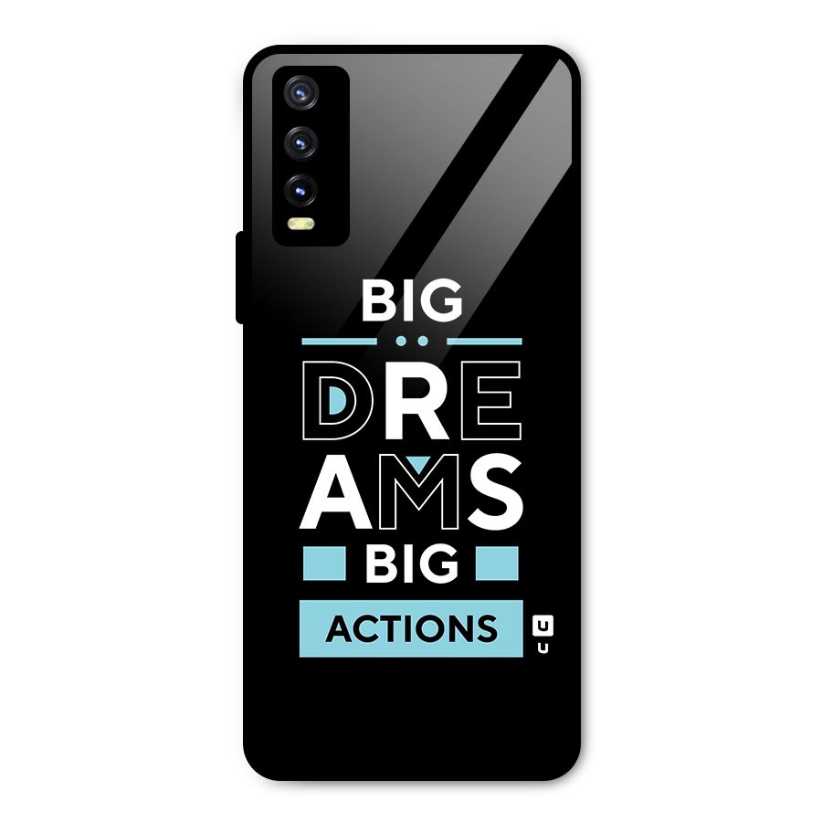 Big Dreams Big Actions Metal Back Case for Vivo Y20 2021