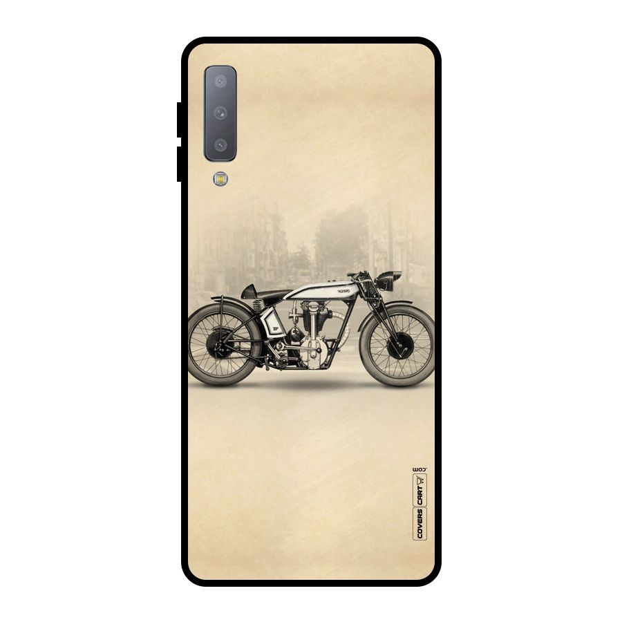 Bike Ride Metal Back Case for Galaxy A7 (2018)