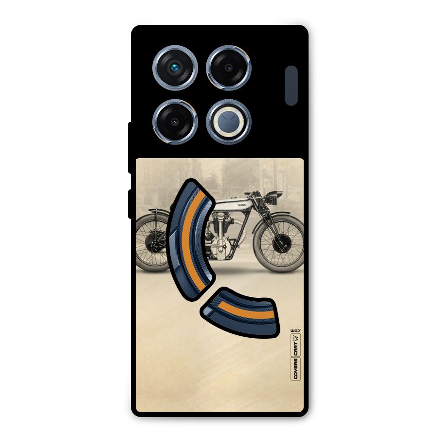Bike Ride Metal Back Case for Infinix GT 20 Pro