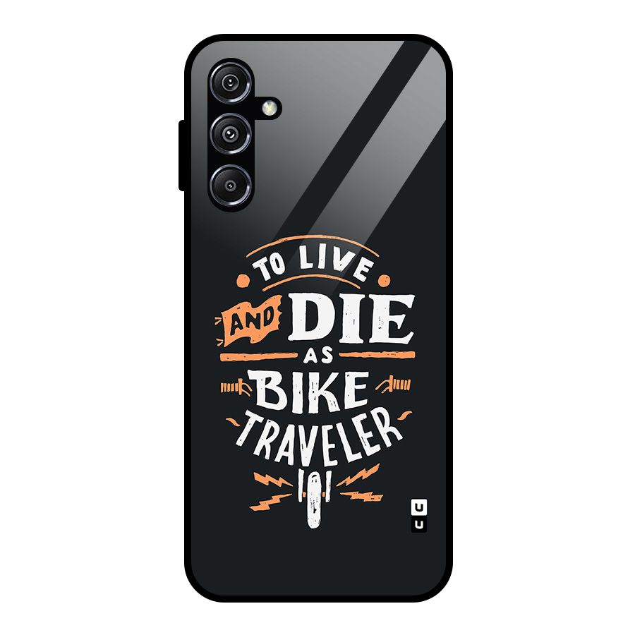 Bike Traveler Glass Back Case for Galaxy M34 5G