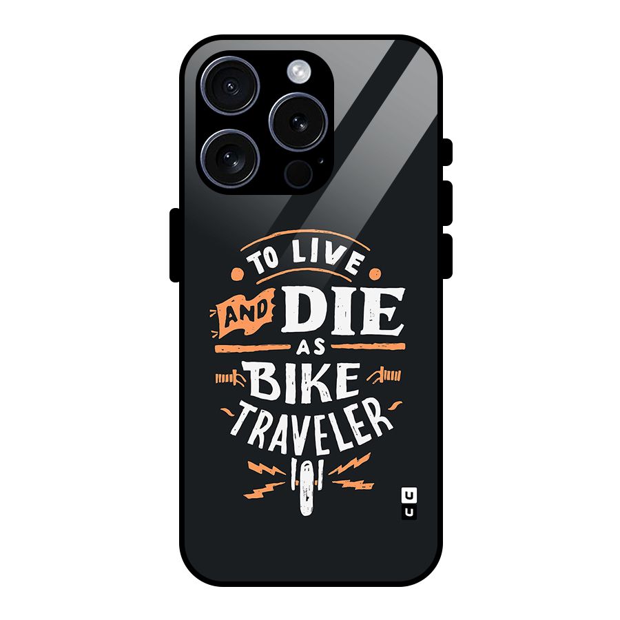 Bike Traveler Glass Back Case for iPhone 15 Pro