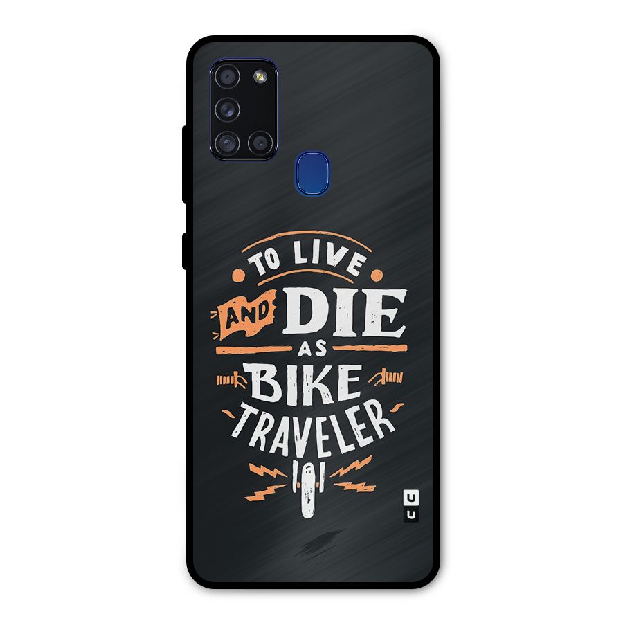Bike Traveler Metal Back Case for Galaxy A21s
