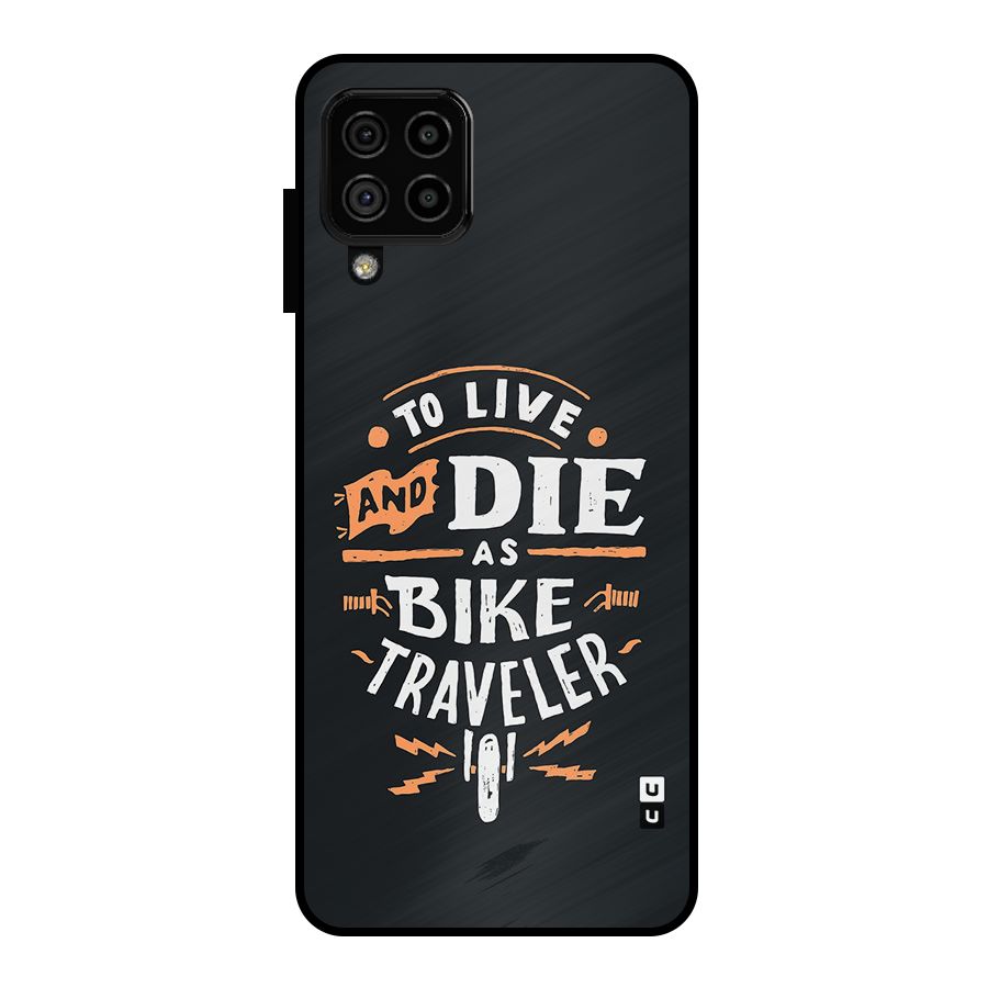 Bike Traveler Metal Back Case for Galaxy A22 4G