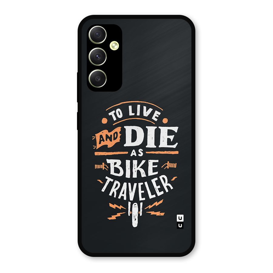 Bike Traveler Metal Back Case for Galaxy A34