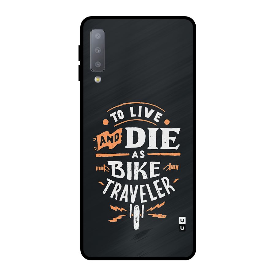 Bike Traveler Metal Back Case for Galaxy A7 (2018)