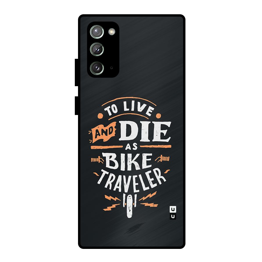 Bike Traveler Metal Back Case for Galaxy Note 20