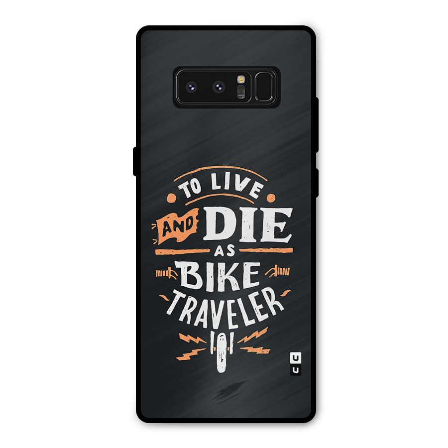 Bike Traveler Metal Back Case for Galaxy Note 8