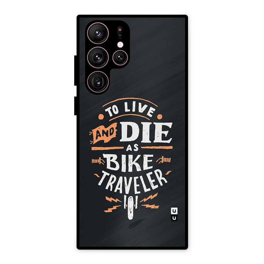 Bike Traveler Metal Back Case for Galaxy S22 Ultra 5G