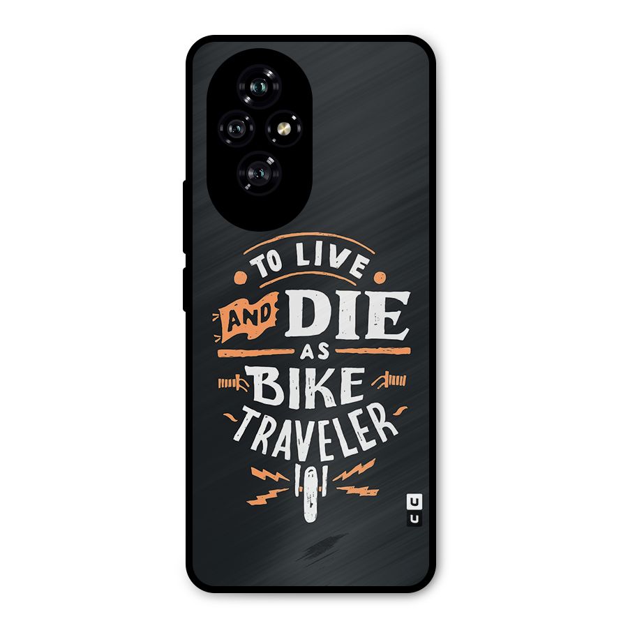 Bike Traveler Metal Back Case for Honor 200