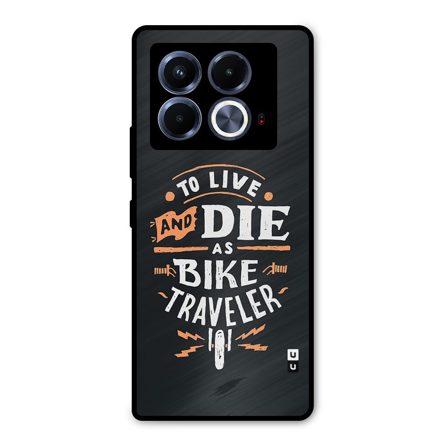 Bike Traveler Metal Back Case for Infinix Note 40 5G