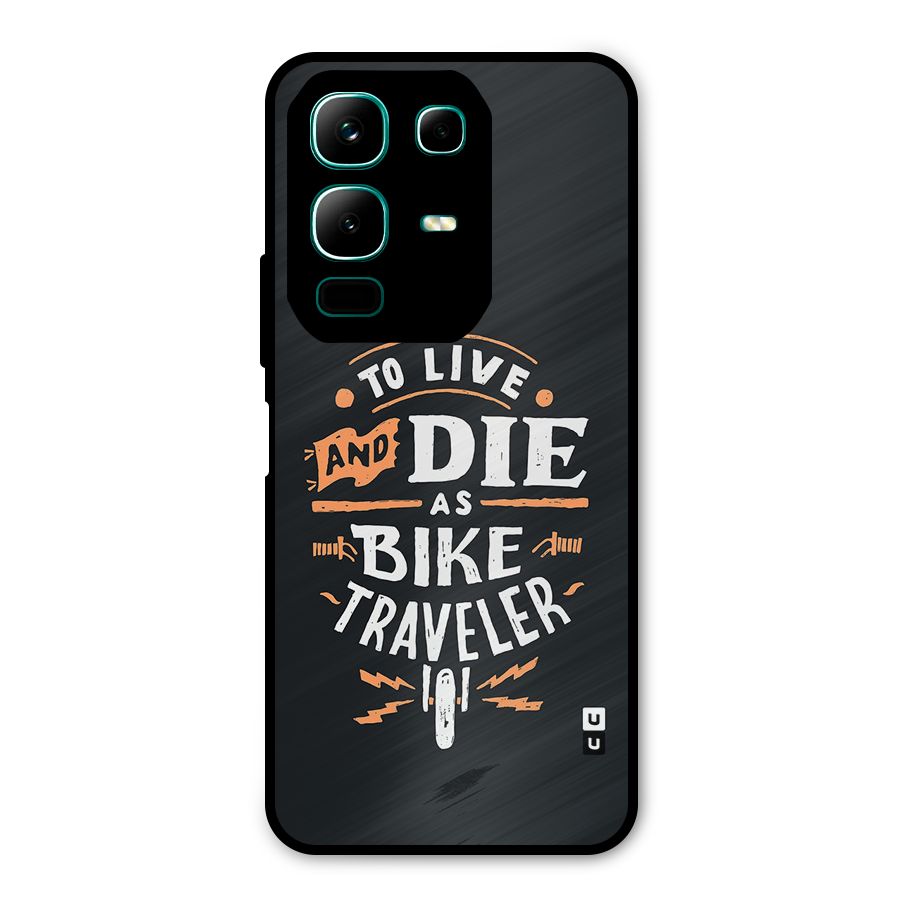 Bike Traveler Metal Back Case for Infinix Note 50x