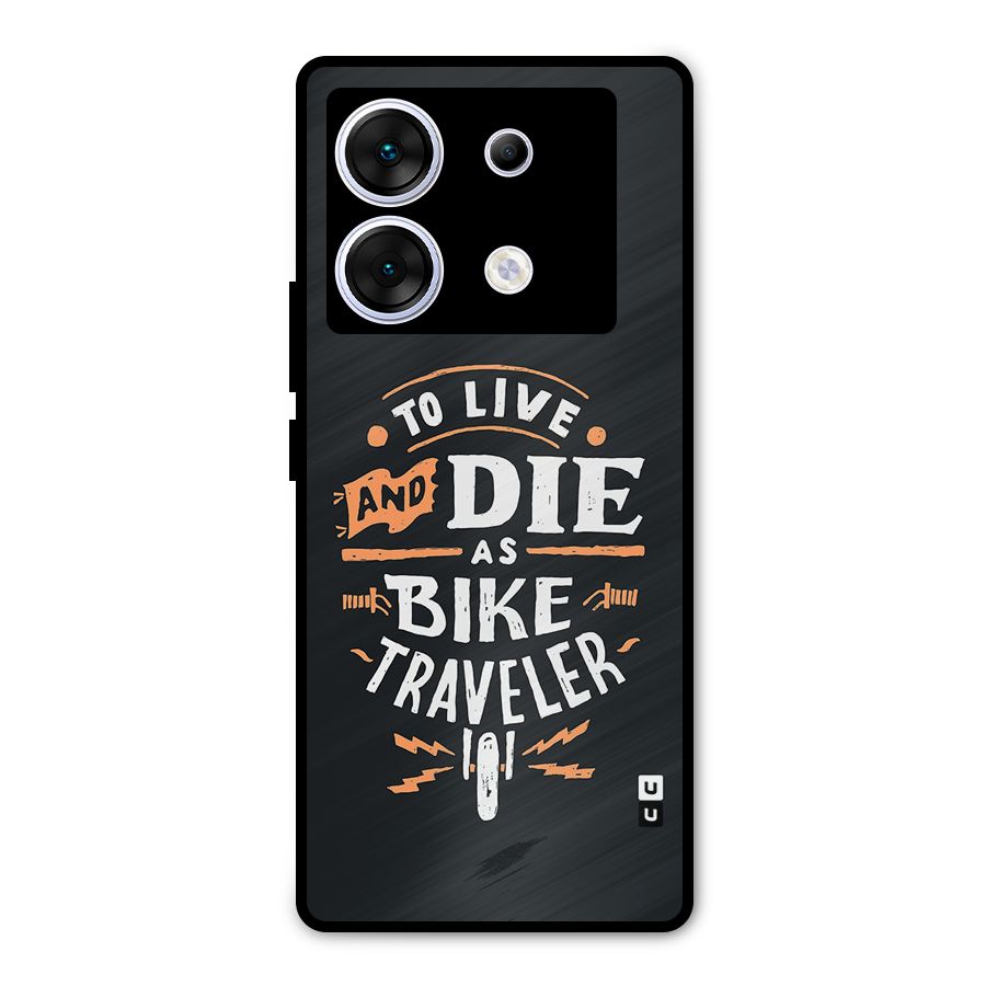 Bike Traveler Metal Back Case for Infinix Zero 30 5G