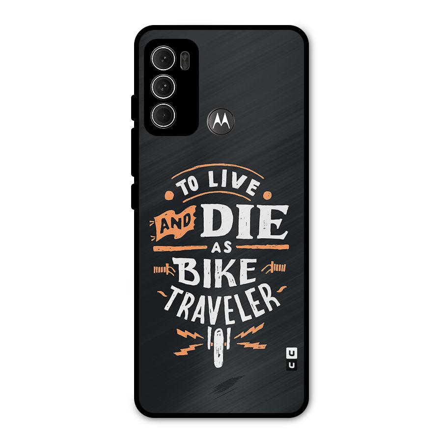 Bike Traveler Metal Back Case for Moto G60