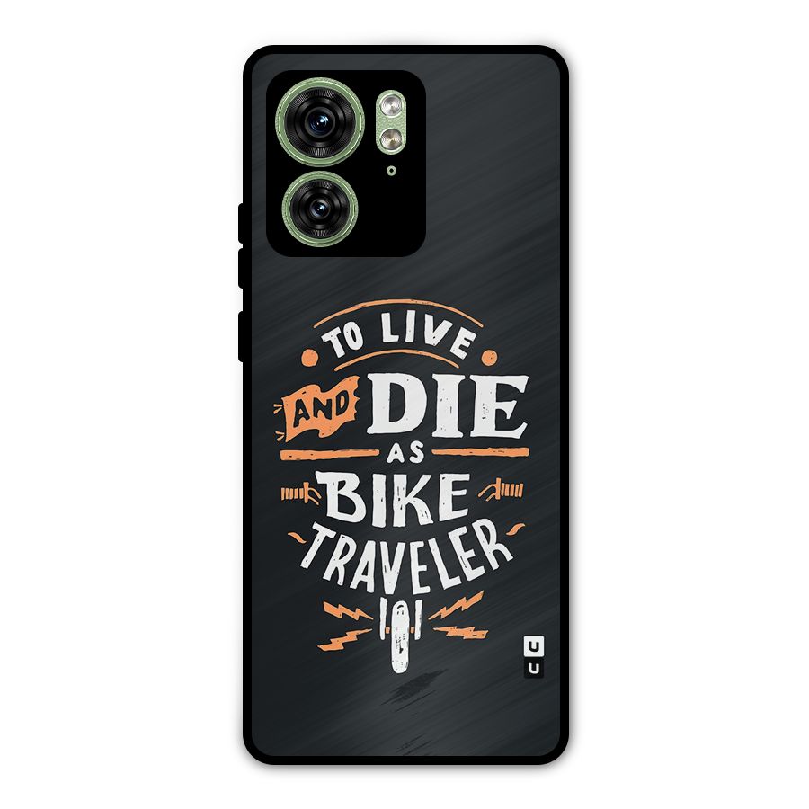 Bike Traveler Metal Back Case for Motorola Edge 40 5G