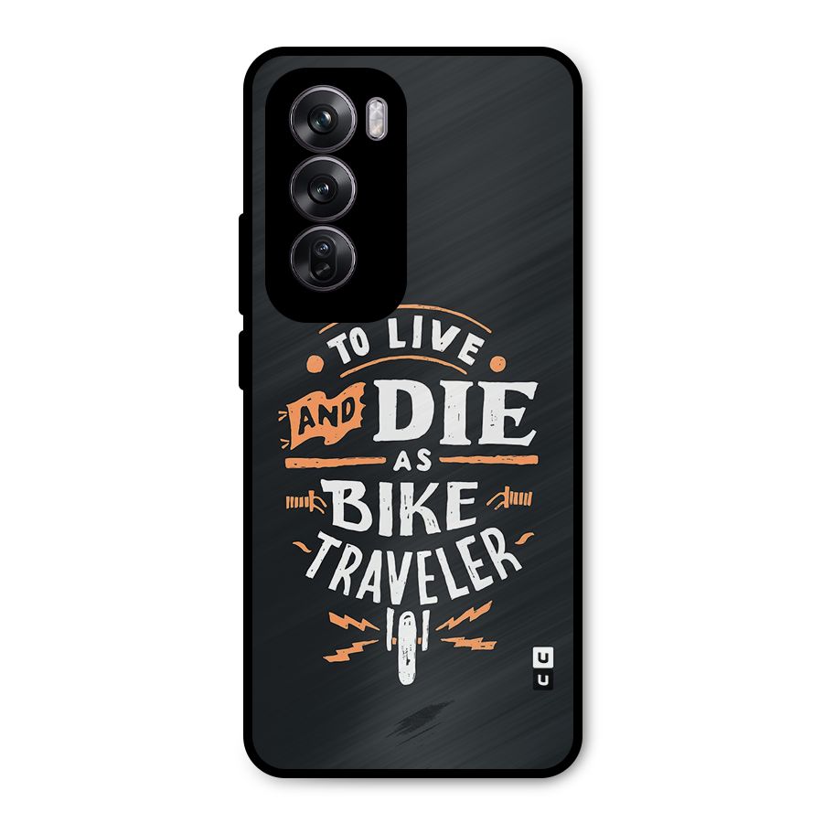 Bike Traveler Metal Back Case for Oppo Reno12 Pro