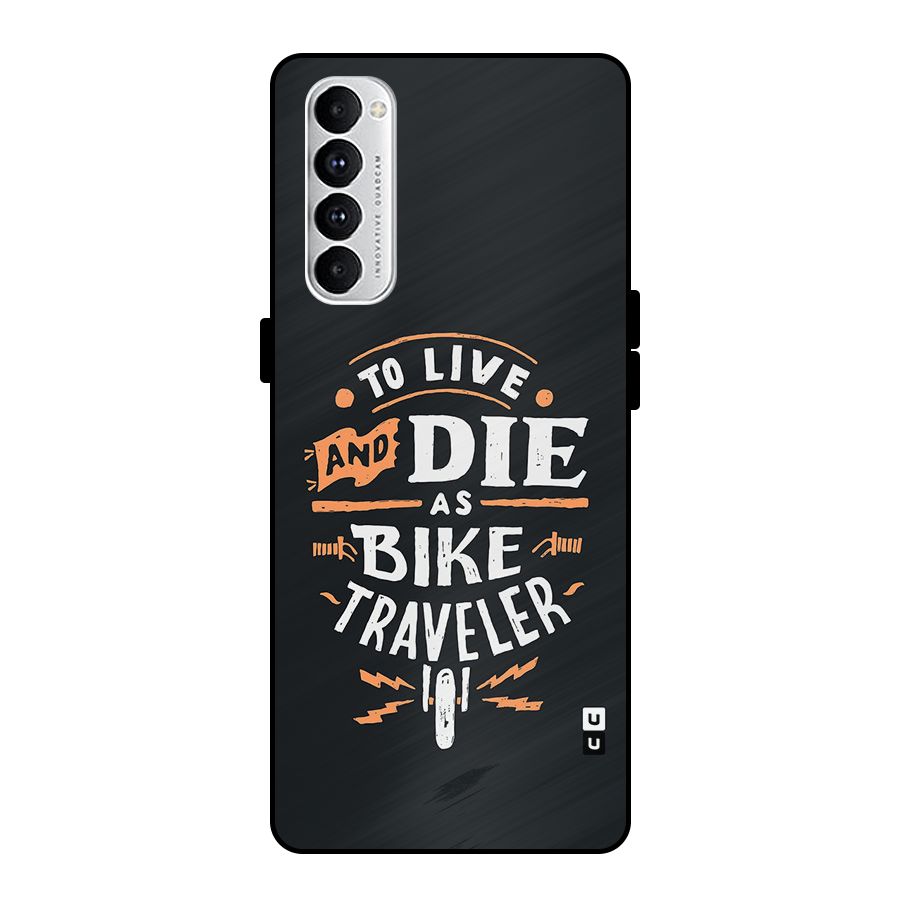 Bike Traveler Metal Back Case for Oppo Reno4 Pro