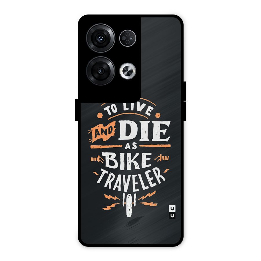 Bike Traveler Metal Back Case for Oppo Reno8 Pro 5G
