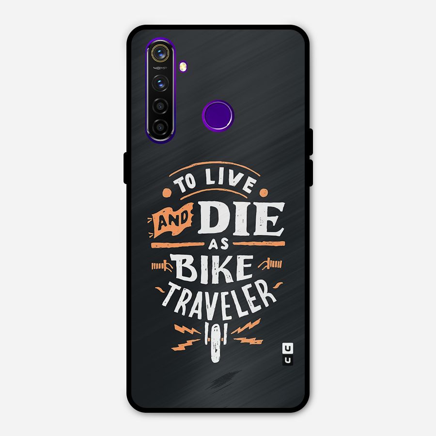 Bike Traveler Metal Back Case for Realme 5 Pro
