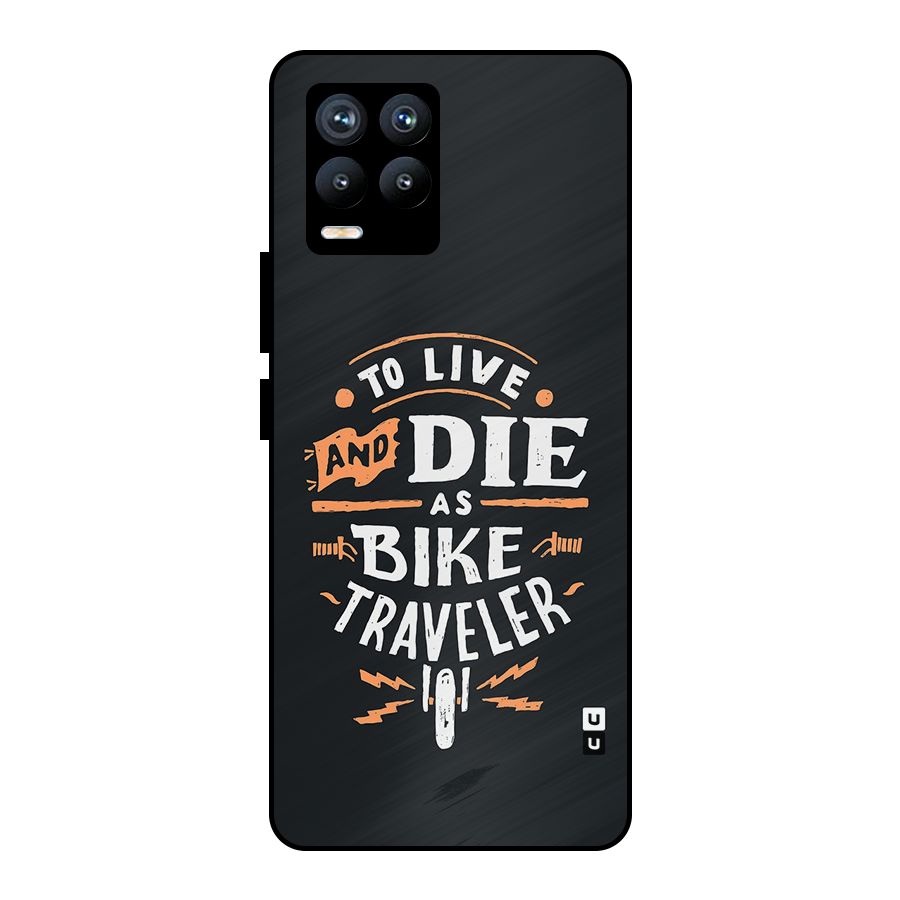 Bike Traveler Metal Back Case for Realme 8 Pro
