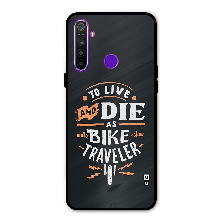 Bike Traveler Metal Back Case for Realme Narzo 10