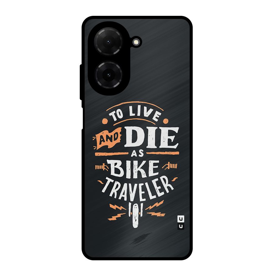 Bike Traveler Metal Back Case for Redmi A5 4G