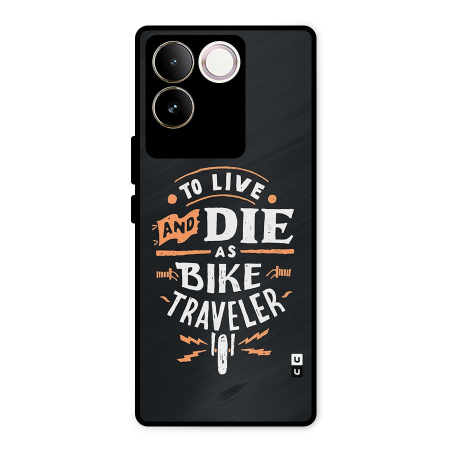 Bike Traveler Metal Back Case for Vivo T2 Pro