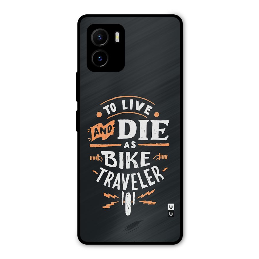 Bike Traveler Metal Back Case for Vivo Y15s