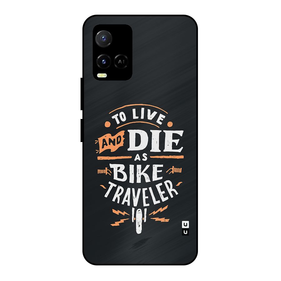 Bike Traveler Metal Back Case for Vivo Y21
