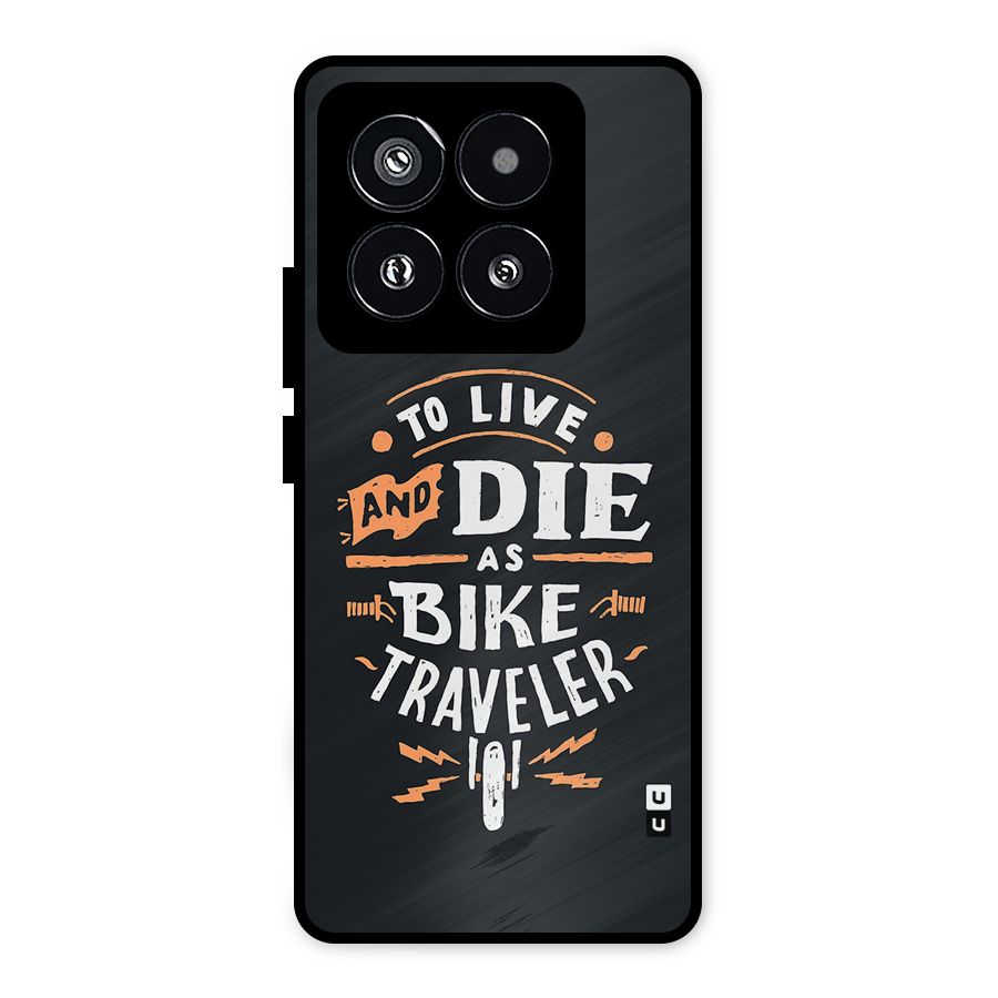 Bike Traveler Metal Back Case for Xiaomi 14 Pro