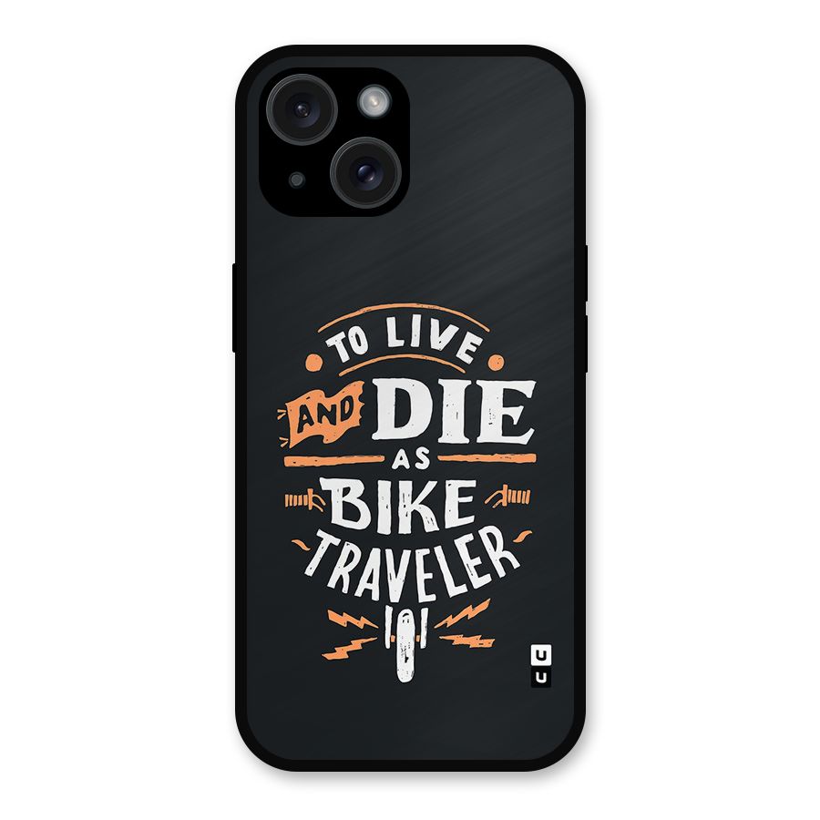 Bike Traveler Metal Back Case for iPhone 15