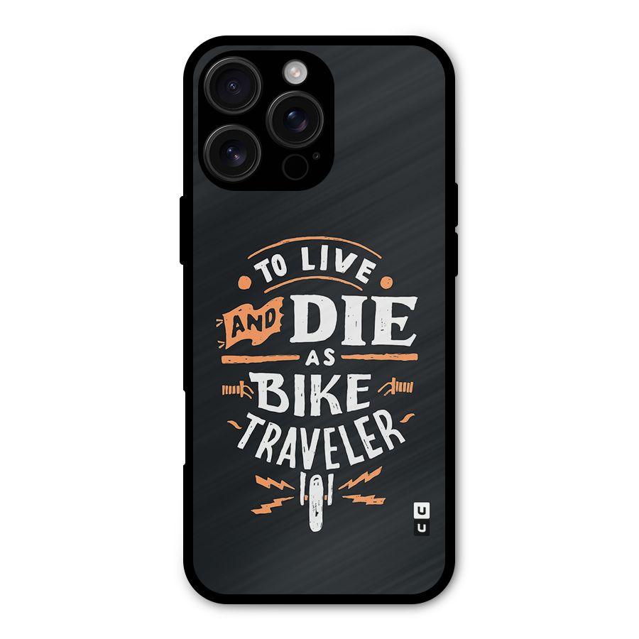 Bike Traveler Metal Back Case for iPhone 16 Pro Max