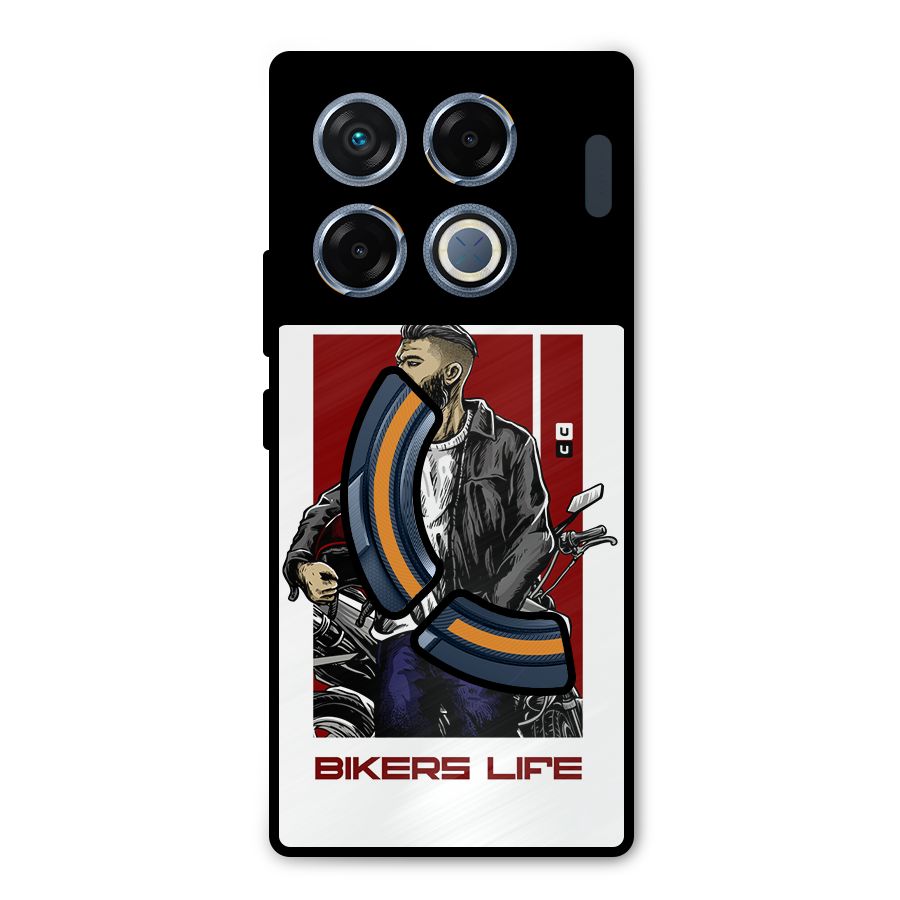 Biker Life Metal Back Case for Infinix GT 20 Pro