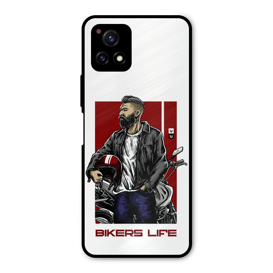Biker Life Metal Back Case for Vivo Y72 5G