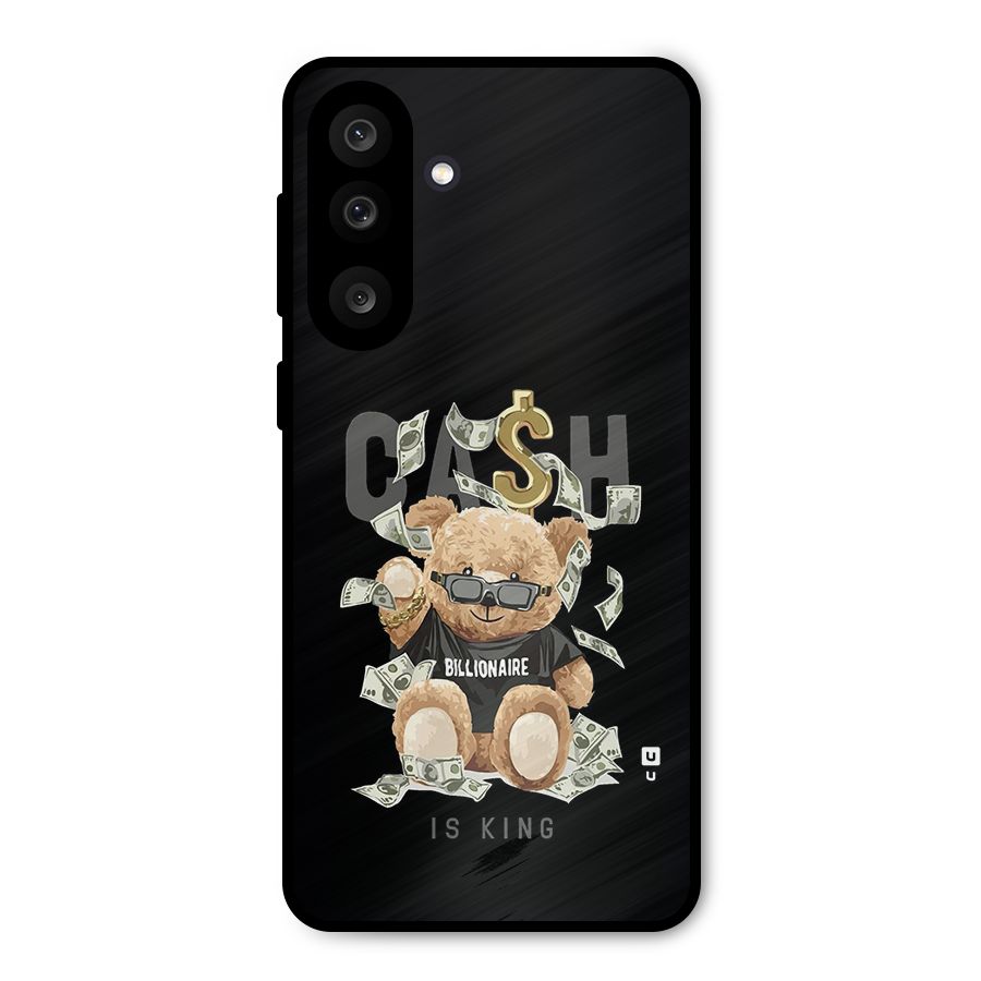 Billionaire Teddy Metal Back Case for Galaxy F56