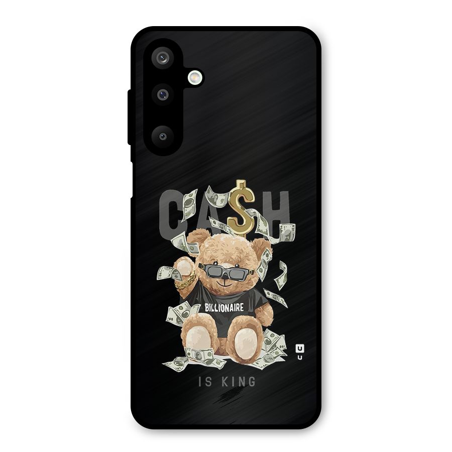 Billionaire Teddy Metal Back Case for Galaxy M16