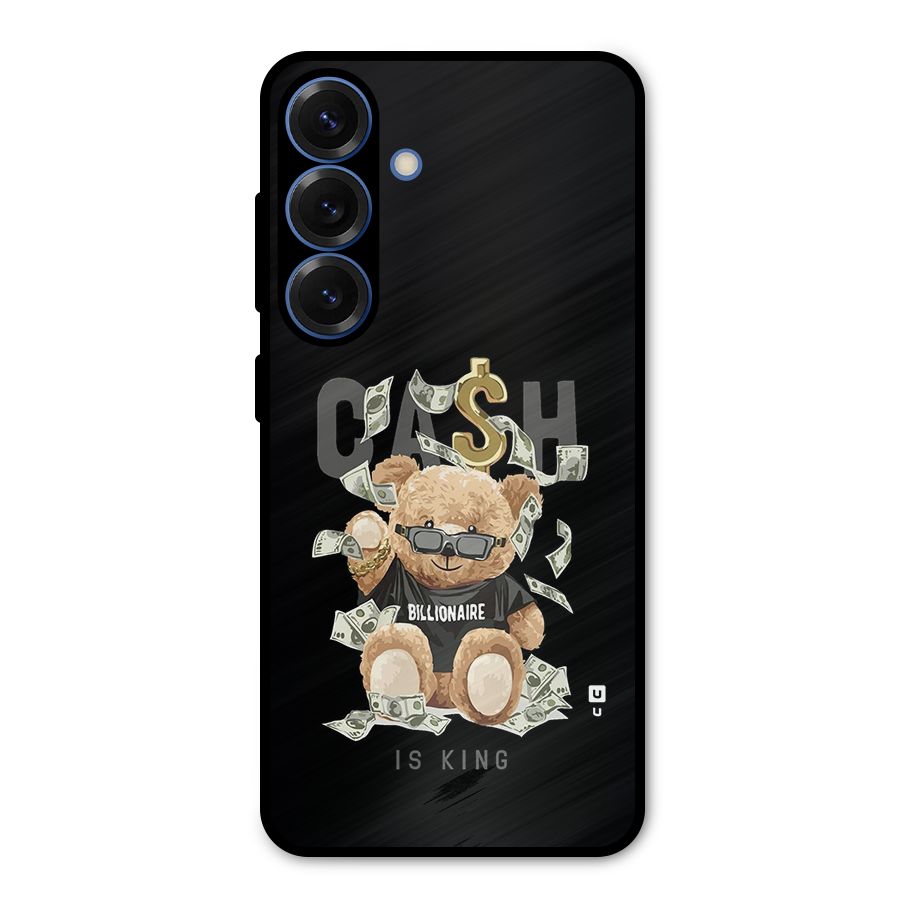 Billionaire Teddy Metal Back Case for Galaxy S25