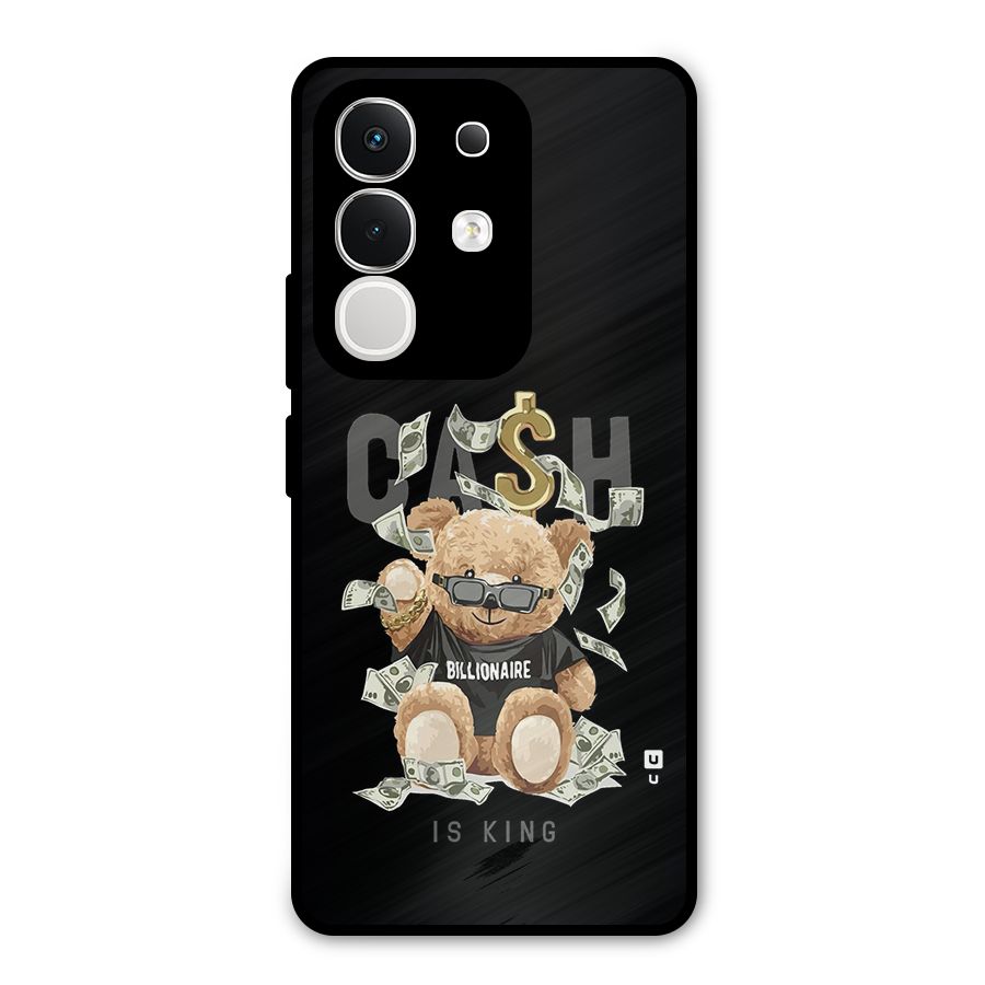 Billionaire Teddy Metal Back Case for Vivo T4x