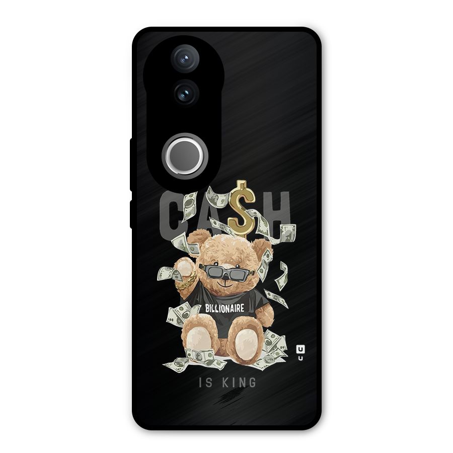 Billionaire Teddy Metal Back Case for Vivo V50e